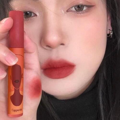 Velvet Air Lip Gloss Milk Shake Lip Glaze Matte Lipstick Korean Cosmetics Moisturizing Waterproof Makeup Maquillaje