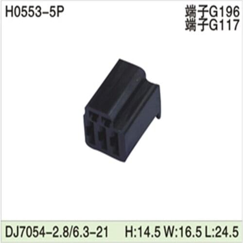 Free shipping 500pcs DJ7054-2.8/6.3-21 5Pin AMP Car Electrical Wire Connectors for VW,BMW,Audi,Toyota,NISSAN AND other