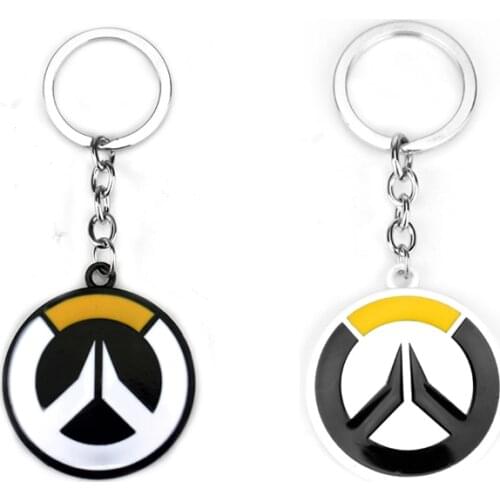 Overwatch Keychains Hot Online Game Anime Ow Key Rings Heroes Logo KeyChain Cabochon Cover Jewelry Dropshipping