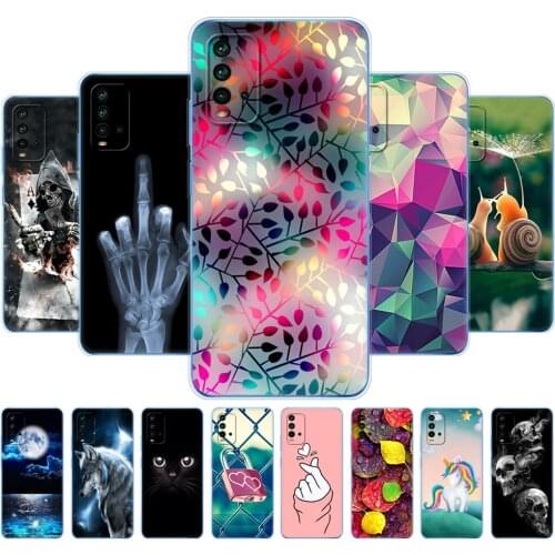 For Xiaomi Redmi 9T Case Silicon Soft Tpu Back For Redmi 9T Phone Cover 6.53" global bumper shockproof protective Etui Funda Cat