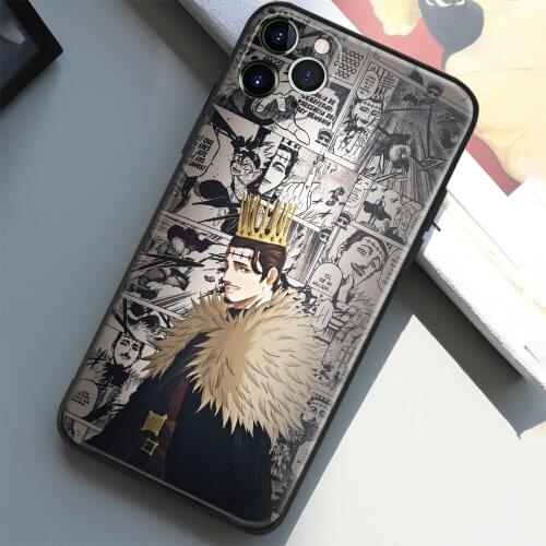 Black Clover Dante Anime Glass Soft Silicone Phone Case for IPhone SE 6s 7 8 Plus X XR XS 11 12 Mini Pro Max Cover Shell