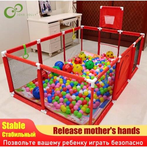 Kids Furniture Playpen for Children Dry Ball Pool Swimming Pool Safety Barriers Babys Playground Ball Park for 0-6 Years