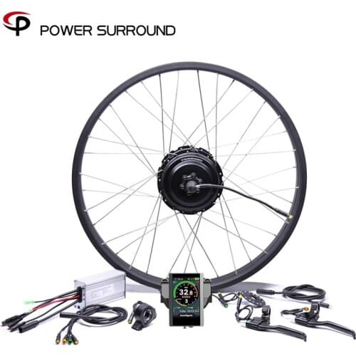 Color display Waterproof Eletrica 48v500w Fat Rear Brushless Hub Motor Snow Conversion 20'' 26''electric Wheel kit