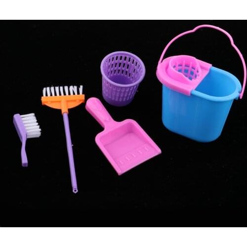 Dollhouse Nursery Room Simulation Baby Cleaning Tools Set Furniture Toy for MellChan 9-11inch Reborn Doll Playset Toy