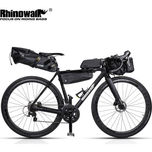 Rhinowalk Bicycle Bag Set Waterproof Bike Cycling Bag Sets Bicycle Saddle Handlebar Frame Tube Bag Road Bike Travel Accessories