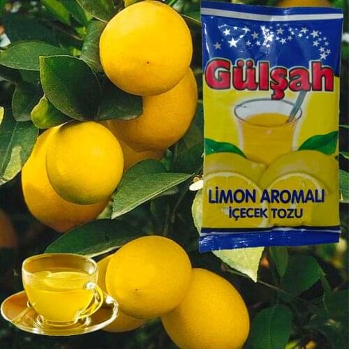 Lemon powder Turkish tea free shipping delicious 300 gr - 1.800 gr hot tea powder with water healty made in Turkey g-1050