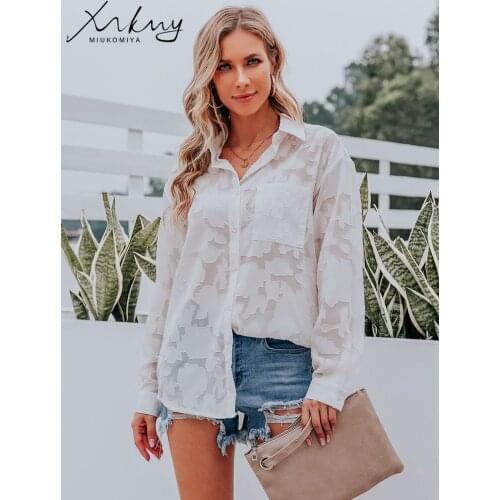 MiuKoMiYa Womens Chiffon Blouses