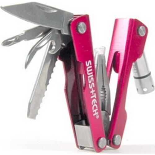 Outdoor Survival Multi Tools With LED Lights Screwdriver Cutter EDC Portable Key Ring Gadgets Outdoor Camping Equipment