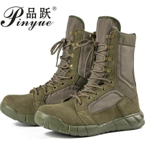 Men Army Tactical Hiking Sport Ankle Boots Sneakers Outdoor Camping Climbing Travel Military Desert Waterproof Work Safety Shoes