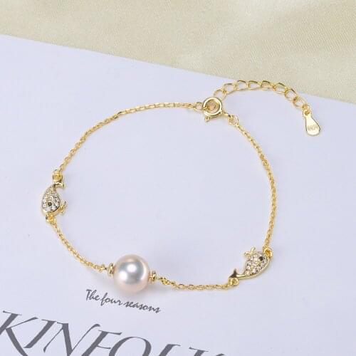 New Arrival 925 Sterling Silver Bracelet Settings Findings Mountings Base Parts Bangle for Akoya Edison Pearls Jade Coral Beads