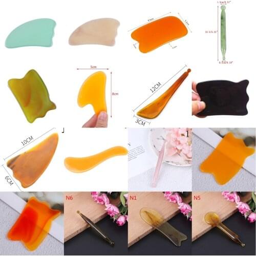 NEW High quality Multi Styles Quartz Jade Guasha Board Natural Stone Scraper Tools For Face Neck Back Body Pressure Therapy
