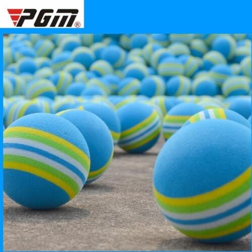Pgm 1pcs Rainbow Golf Sponge Soft Balls Training Sports Golf Swing Training Balls Sponge Foam Practice Golfer/ Tennis Ball D0717