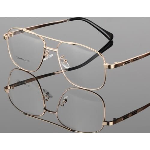 Vazrobe Gold Eyeglasses Frame Men Glasses Man Prescription Spectacles Square Vintage Eyewear for Diopter Myopia Optic Lens