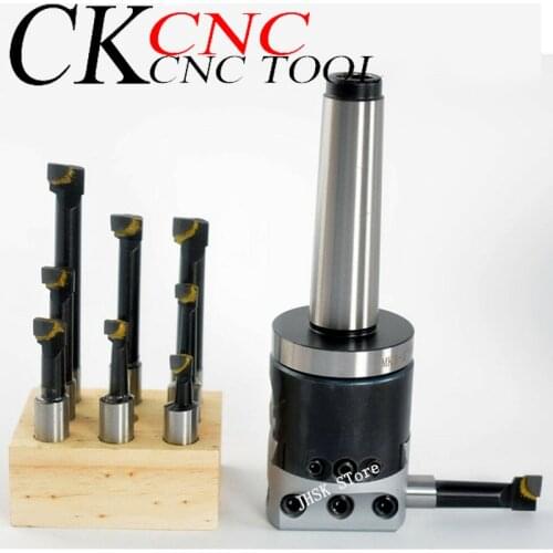 F1-12 boring head + 9pcs 12mm carbide boring bar with MT3 M12 1-1/2"-18 MOUNT