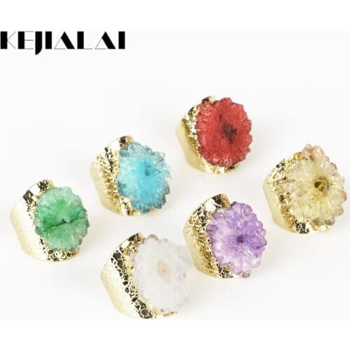 KEJIALAI Adjustable Rings For Women Gold Color Copper Alloy Base Trendy Ring Wedding Gifts For Bridesmaids Festival Ring R208