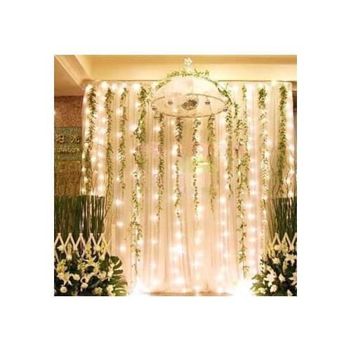 5pc/lot 6M X 3M 600 LED Christmas Xmas Fairy Party String Fairy Wedding Party Curtain Lights Indoor Outdoor Free Shipping