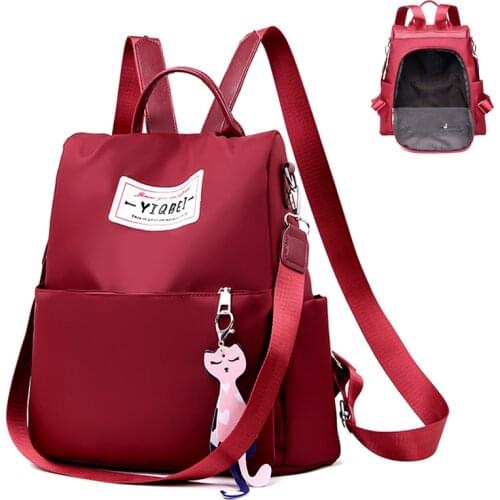 2021 Waterproof Oxford Women Backpack Print School Bag High Quality Large Capacity Backpack Multifunction Shoulder Bag M096