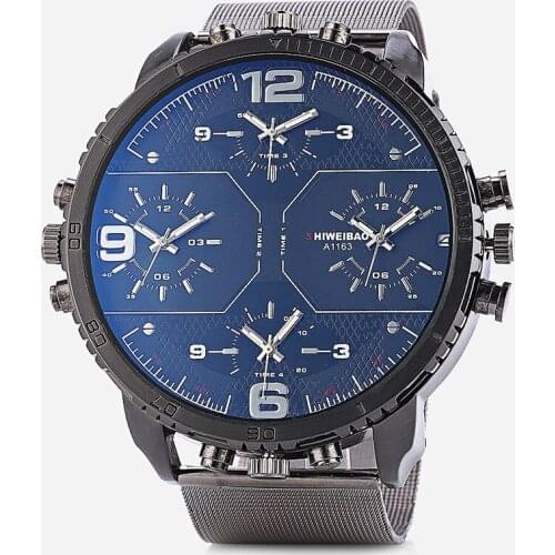 Мужские часы с двойным циферблатом SHI WEI BAO China At AliExpress