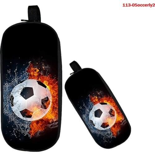 Soccerly 3D Print Pencil Case Pencil Box Cute Large Capacity Multifunctiona Pencil Case Pen Case School Supplies for Girls Boys