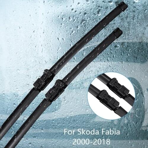 Wipers Blade For Skoda Fabia Mk1 Mk2 Mk3 2000 2001 2002 2003 2004 2005 2006-2018Car Accessories For Auto Rubber Windscreen Wiper