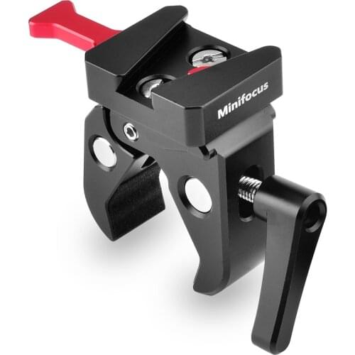 Super Crab Clamp With V Mount V-Lock Battery Quick Release Plate Adapter For DSLR Camera Video LED Light Battery Mounting Clip