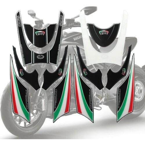 For Ducati Diavel 1200 2011 high quality Motorcycle Front Fairing Motor Number Board 3D Gel Protector