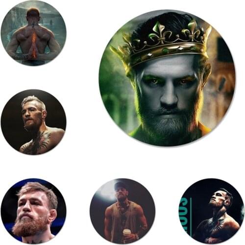 58mm Conor McGregor Icons Pins Badge Decoration Brooches Metal Badges For Clothes Backpack Decoration