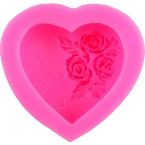 DIY Valentine Silicone Jello Mould 3D Cake Fondant Chocolate Mould Baking Supplies JH015