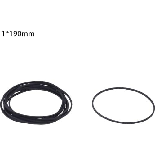 10 Pcs Drive Flat Belts Rubber DVD Cassette Tape Recorder Turntable Strap Belt Cassette Tape Replacement 1mm