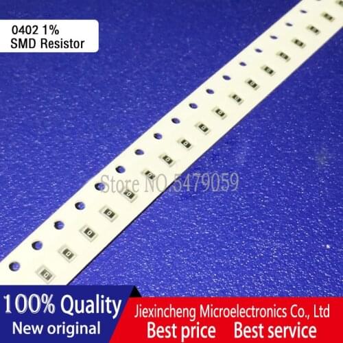 100PCS 0402 SMD resistor 0R 1R 1.1R 1.2R 1.3R 1.5R 1.6R 1.8R 2R 2.2R 2.4R 2.7R 3R 3.3R 3.6R Ohm