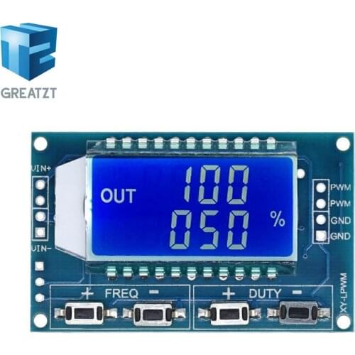 1Hz-150Khz Signal Generator PWM Board Module Pulse Frequency Duty Cycle Adjustable Module LCD Display 3.3V-30V 1Hz - 150Khz