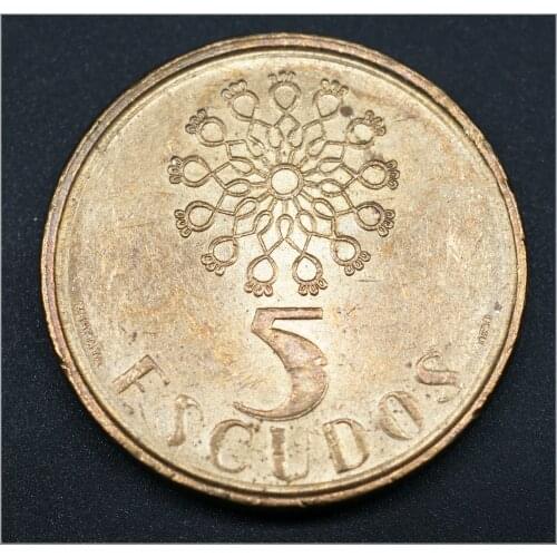 Portugal 5 Escudo Coins Europe New Original Coin Commemorative Edition 100% Real Rare Eu Random Year