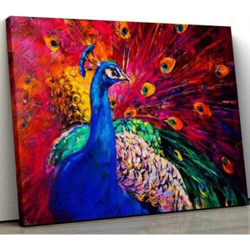 Peacock Diamond Painting Full Square round drill Rhinestones of Pictures 5d diy Diamond Embroidery Sale Wedding Decoration L923