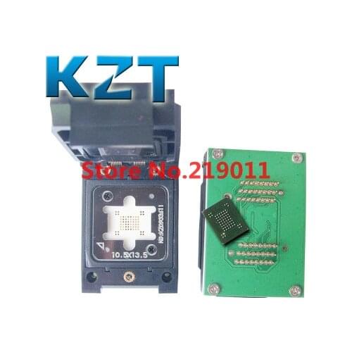 BGA63 0.8MM IC programmer adapter/BGA63 IC Test Socket /BGA63 to 48 burning socket/BGA63 flip shrapnet IC Test socket10.5X13.5MM