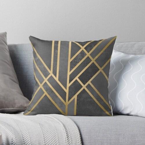 Art Deco Geometry 1 Polyester Decor Pillow Case Home Cushion Cover 45*45cm