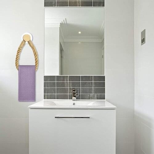 Toilet Roll Holder Retro Kitchen Wall Mounted Roll Paper Jute Rope Holder Rack Bathroom Decor