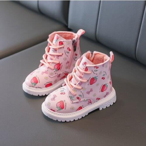 Kids Boots 2021 Autumn Winter Children Fashion Short Boots Baby Shoes Boys Brand Ankle Boot Girls Warm Shoes