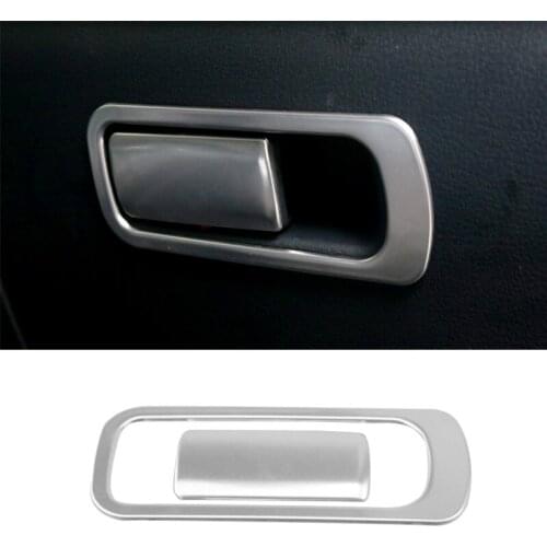 For Mazda 3 Axela 2019 2020 Stainless steel Car Co-pilot Storage Box Glove Box Handle Cover Trim Stickers Interior Accessories