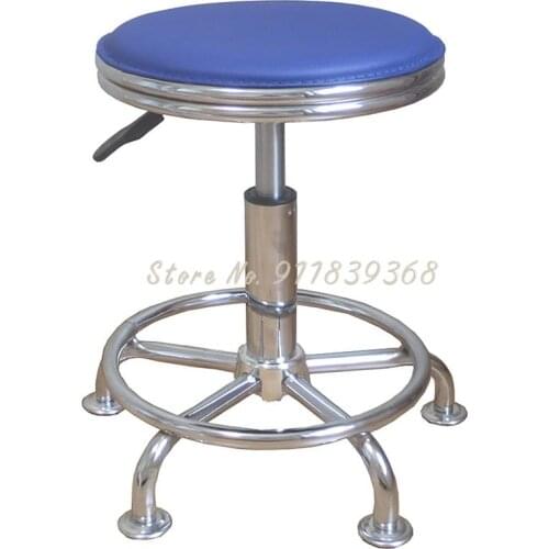 Leather Rotary Lifting Working Stool Cashier Small Round Stool Reception Stool Bar Chair Bar Desk Chair Bar Stool Experimental S