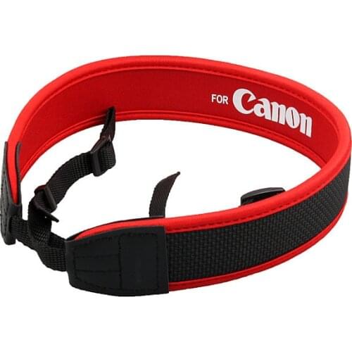 Red Neoprene Shoulder Neck Strap for Canon Camera EOS 5D 7D 60D 300D 400D 550D 1000D 1100D DSLR