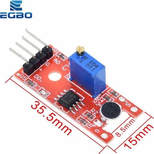 EGBO Microphone Voice Sound Sensor Module For Arduino Analog Digital Output Sensors KY-038 KY 038