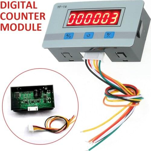 New Digital Counter Module Mini LCD Digital Counter Module DC/AC5V~24V Electronic Totalizer 1~999999