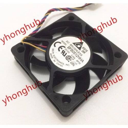 Delta Electronics EFB0512HHA BF92 DC 12V 0.20A 50x50x10mm Server Cooling Fan