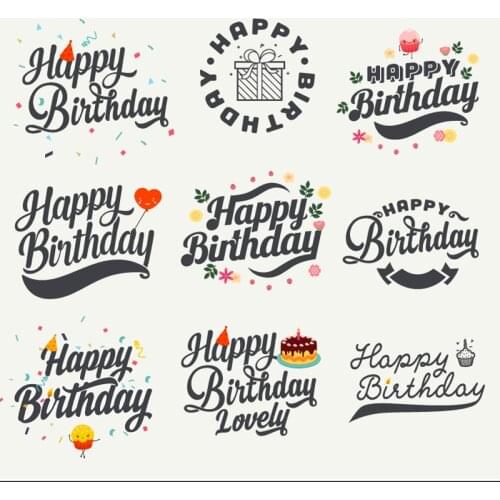 Happy birthday Letters Metal Die Cuts Cutting Dies For DIY Scrapbooking Photo Album Embossing Decorative Crafts Paper Cards