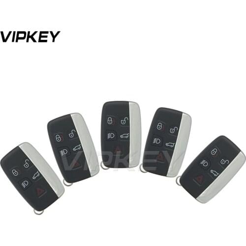 Remotekey 5pcs 5BUTTON SMART KEY FOB 433Mhz PCF7953 chip for Land Rover Range Rover Sport Evoque Vogue LR4 2010-2016 KOBJTF10A