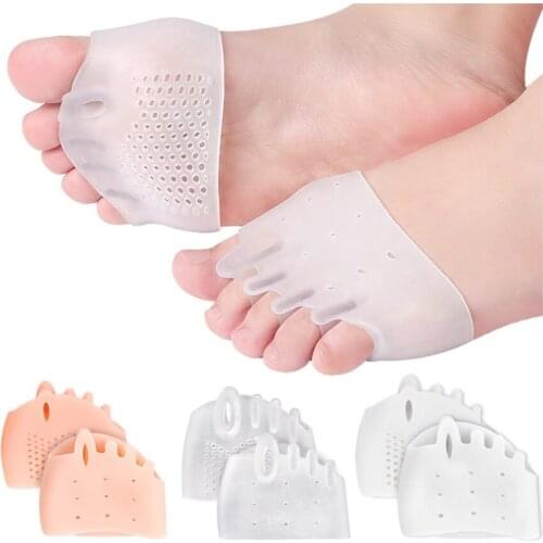 SEBS Five-Hole Honeycomb Front Pad, Hallux Valgus, Large Foot Bone Overlap, Shock Absorption, Split Toe Finger Correction Women
