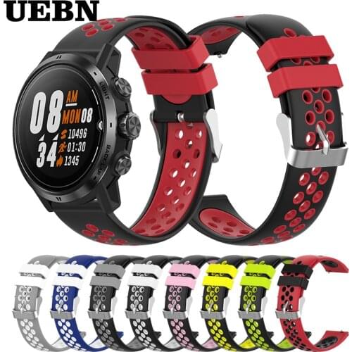 UEBN Sport Silicone Replacement Breathable Band For COROS APEX Pro Strap Bracelet for COROS APEX 42mm&46mm watchbands