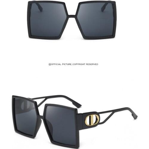 BAOBAOYANG Black Square Women Sunglasses Lady Oversize Summer Shades Brand Designer Eyewear Mens Driving Eyeglasses UV400 Gafas