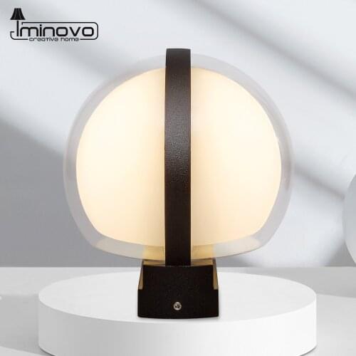 LED wall light unique creative acrylic ball outdoor waterproof IP55 courtyard light aluminum indoor bedroom staircase corridor