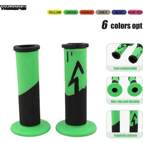 7/8'' 22mm Universal Motorcycle Grips handle Grip Rubber For Kawasaki ZX6R ZX7R ZX10R ZX14R ZX12R KX 65 85 125 250 KLX 125 250